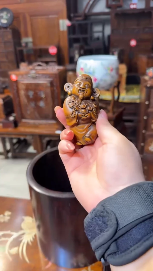 木黄杨木财神68.8888888