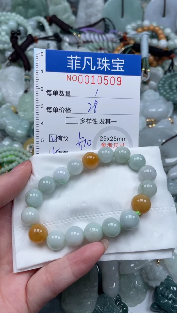 翡翠未镶嵌颈饰10509