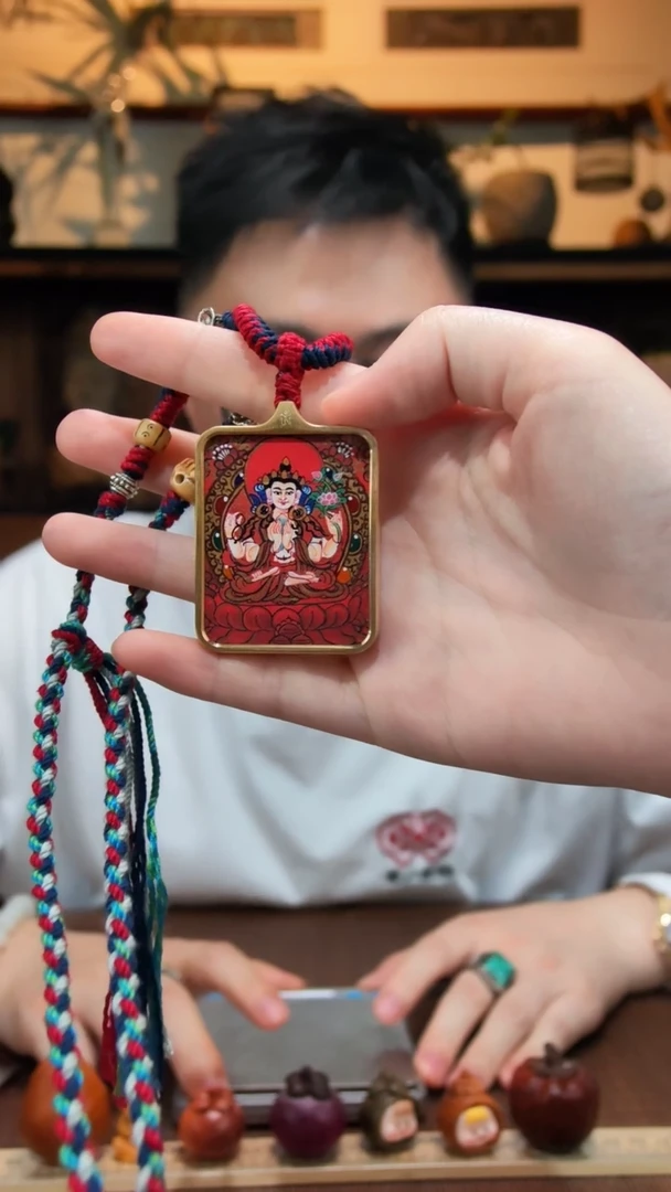 吊坠（鼠）千手观音唐卡吊坠HJ