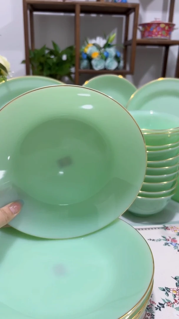 8英寸深盘10个  玉瓷【贝美】