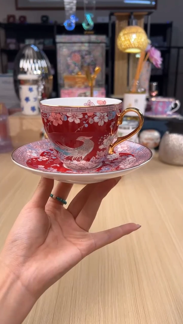 109灵羽和鸣咖啡杯（红色）