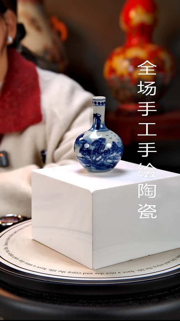 摆件陶景德镇手绘陶瓷9