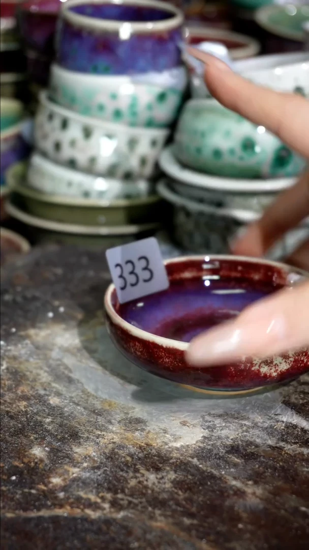 摆件精品窑变钧瓷茶器