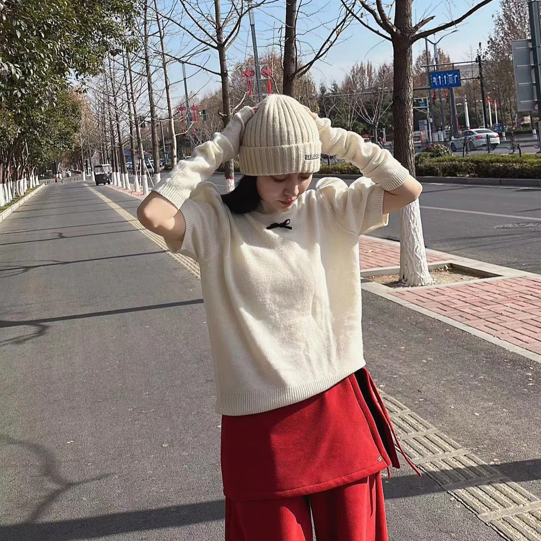 娜一家 2024韩国东大门彩色开衫毛衣