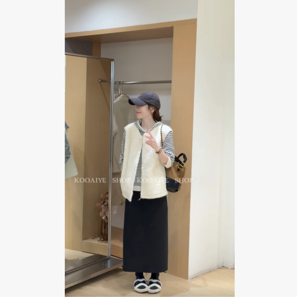 【杏仁腐】清货-只出不进秋冬新款韩系时尚气质宽松简约洋气马甲