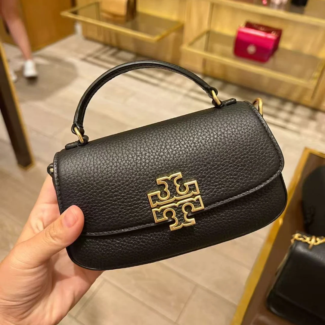 未使用 TORY BURCH/汤丽柏琦 Britten小号手提翻盖包