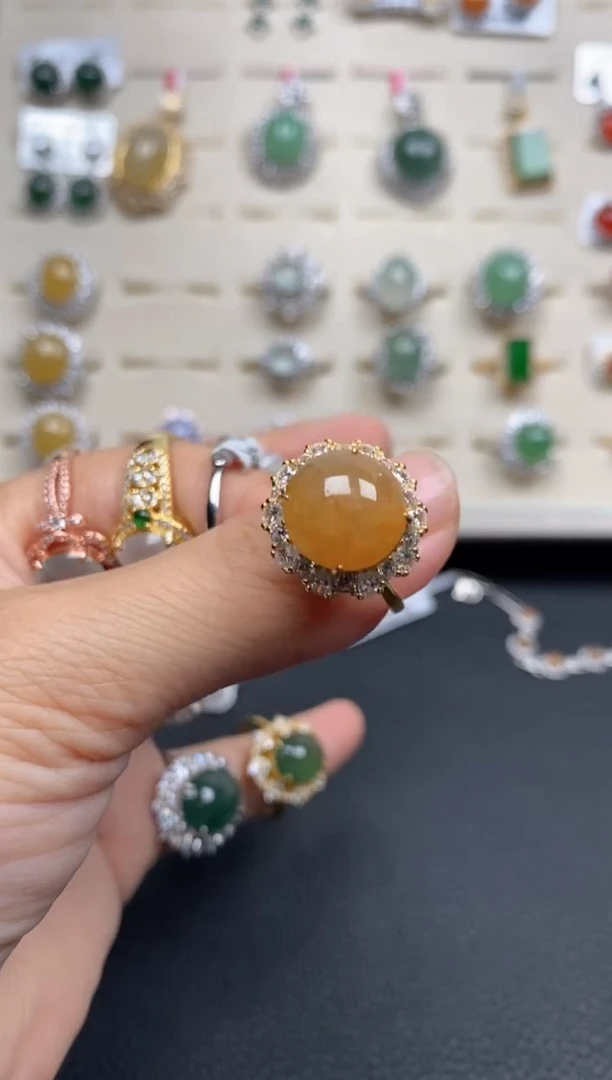 【闪购商品】翡翠戒指银S925镶嵌1111