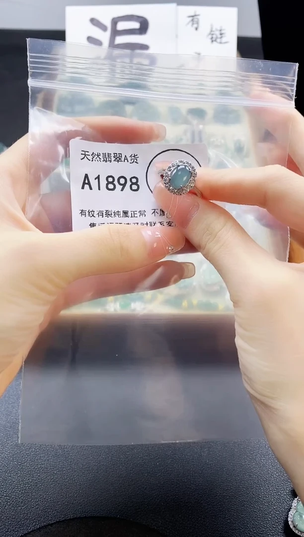 翡翠未镶嵌吊坠(赠链)