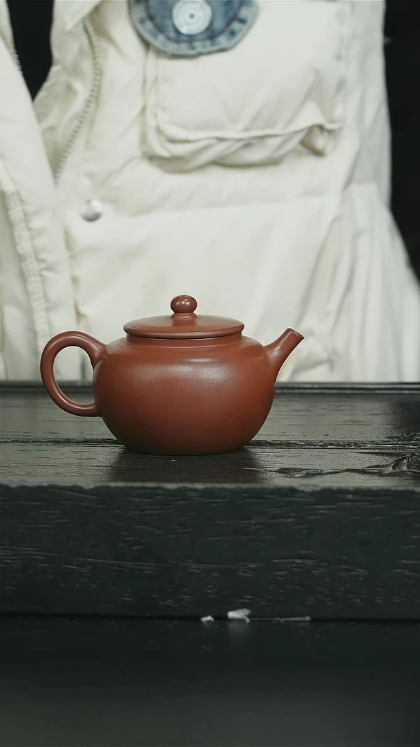 【闪购商品】紫砂茶壶红皮龙光素小苹果fyb