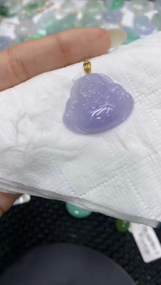 颈饰18K金镶嵌翡翠111111111111