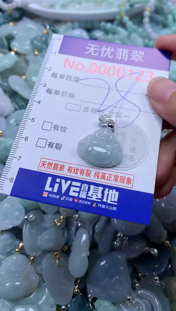 翡翠未镶嵌吊坠(不含链)123