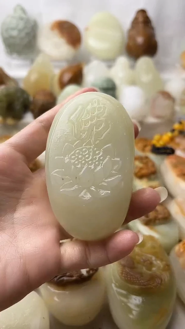 石材古青石棉纹正常不退换佛莲花
