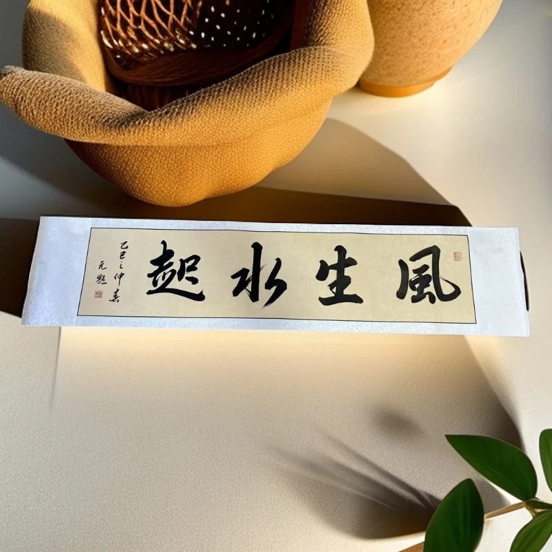 （风生水起）老师手写书法横幅卷轴作品尺寸178*40