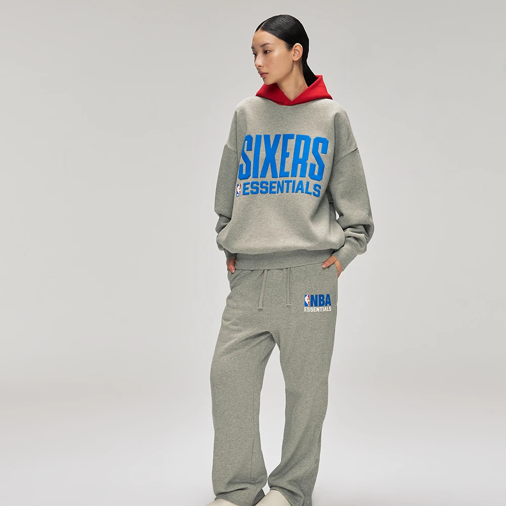 ESSENTIALS FEAR OF GOD 2025 Fall NBA SIXERS联名运动连帽卫衣