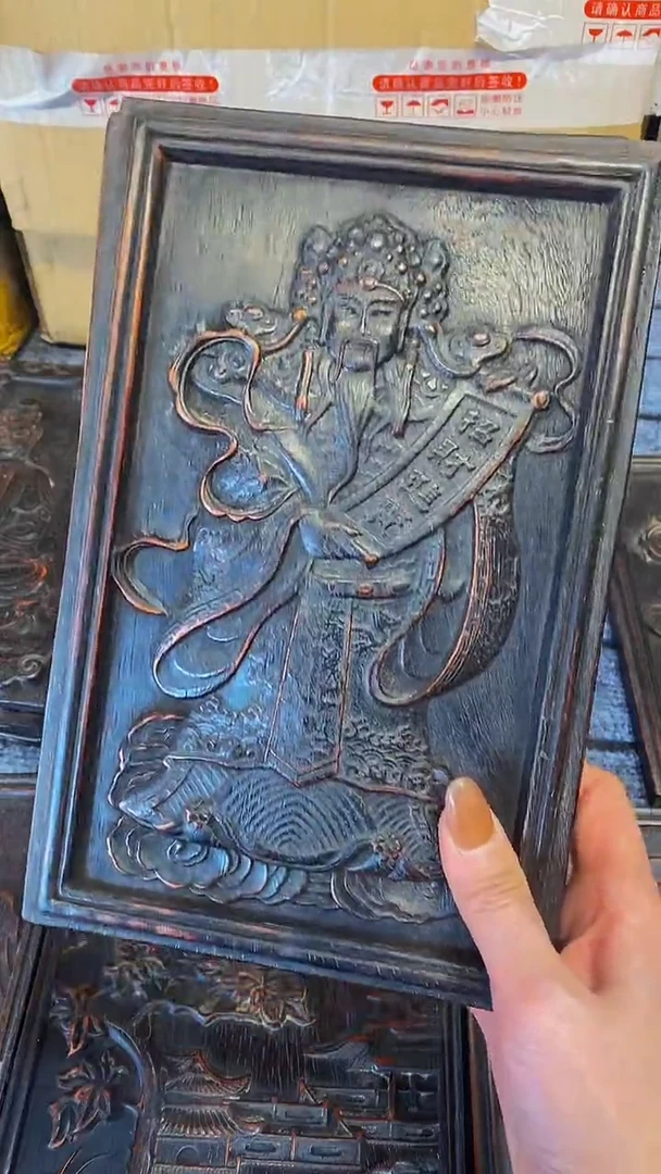 木紫檀木雕一物一拍