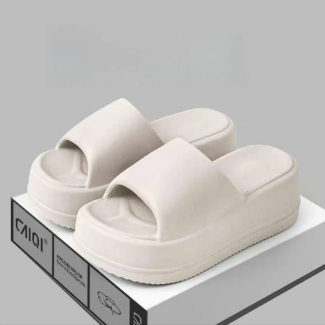 微瑕 一字拖夏季居家网红沙滩休闲厚款软底运动休闲风（轻仓）