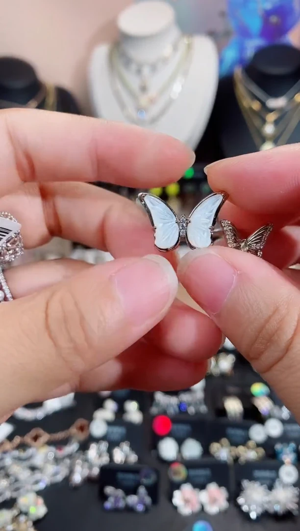 铜合金无925银戒指7147