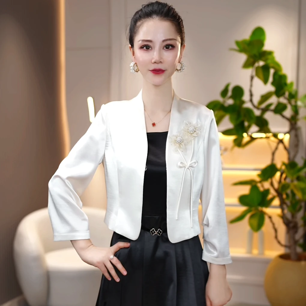 2025时尚轻奢两件套气质修身显瘦（连衣裙＋外套）