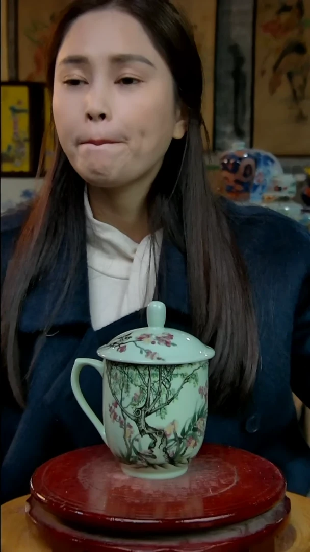 摆件陶景德镇陶瓷摆件办公杯