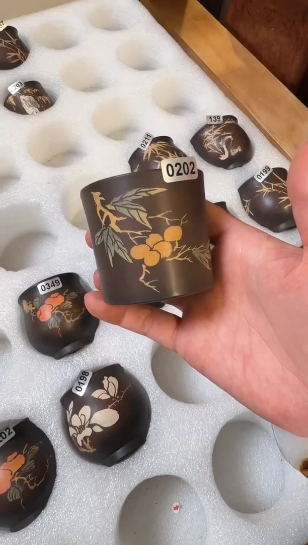 板娘的茶0202柿子杯子