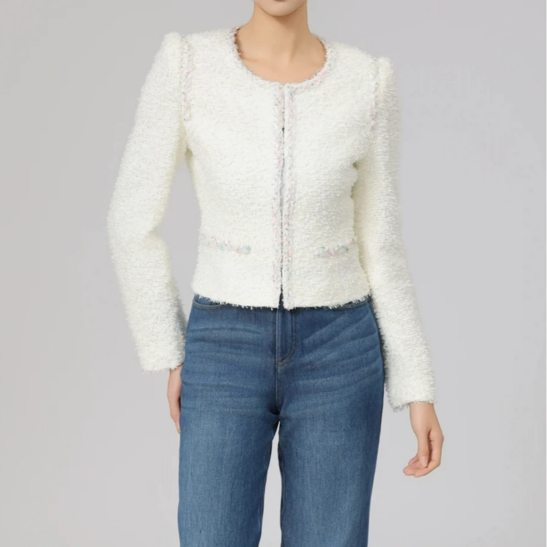 GIRDEAR/哥弟新款法式立裁秋冬修身气质小香风外套140007