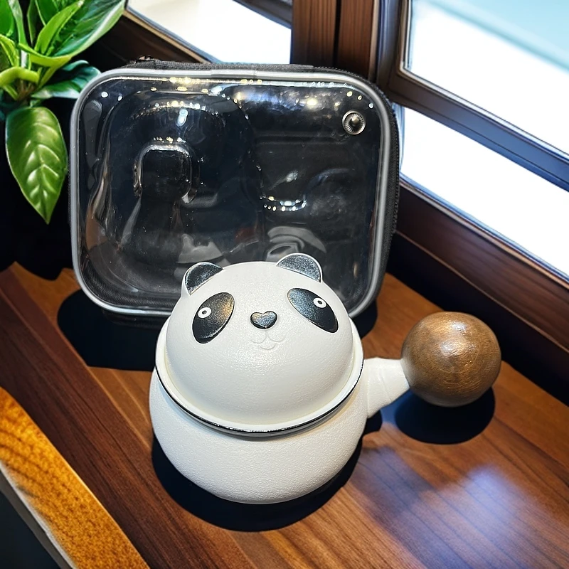 熊猫咖啡杯一人饮一人泡有过滤c