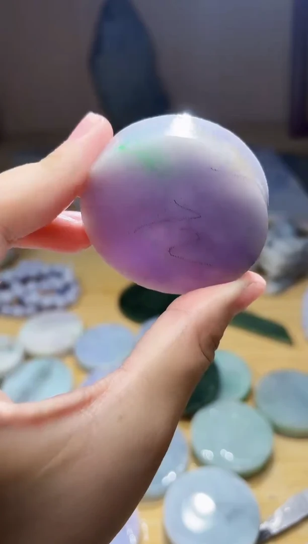 翡翠未镶嵌颈饰翡翠A货 姜谭578