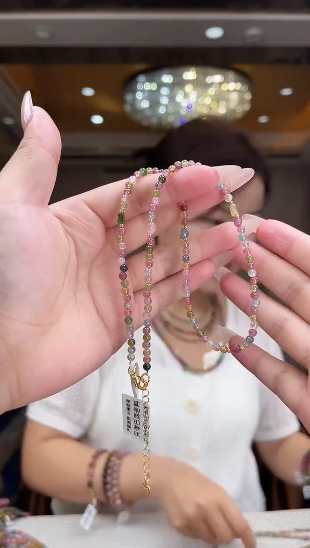 /未镶嵌碧玺项链多样性发货