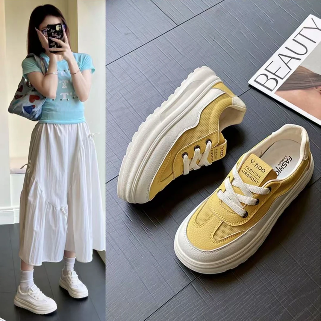 2025时尚ins板鞋浅口休闲女鞋夏季运动鞋透气时尚休闲鞋