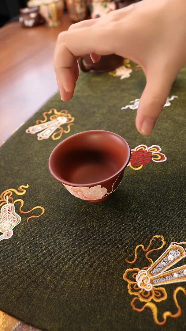 茶壶紫砂花神主人杯
