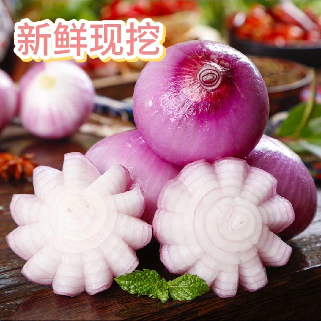 现挖2025新鲜云南现发紫皮水果小洋葱可以生吃可凉拌可炒菜洋葱