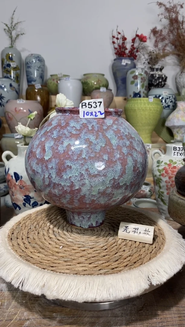 景德镇瓷韵陶瓷花盆   手工制品 完美主义者慎拍 B537