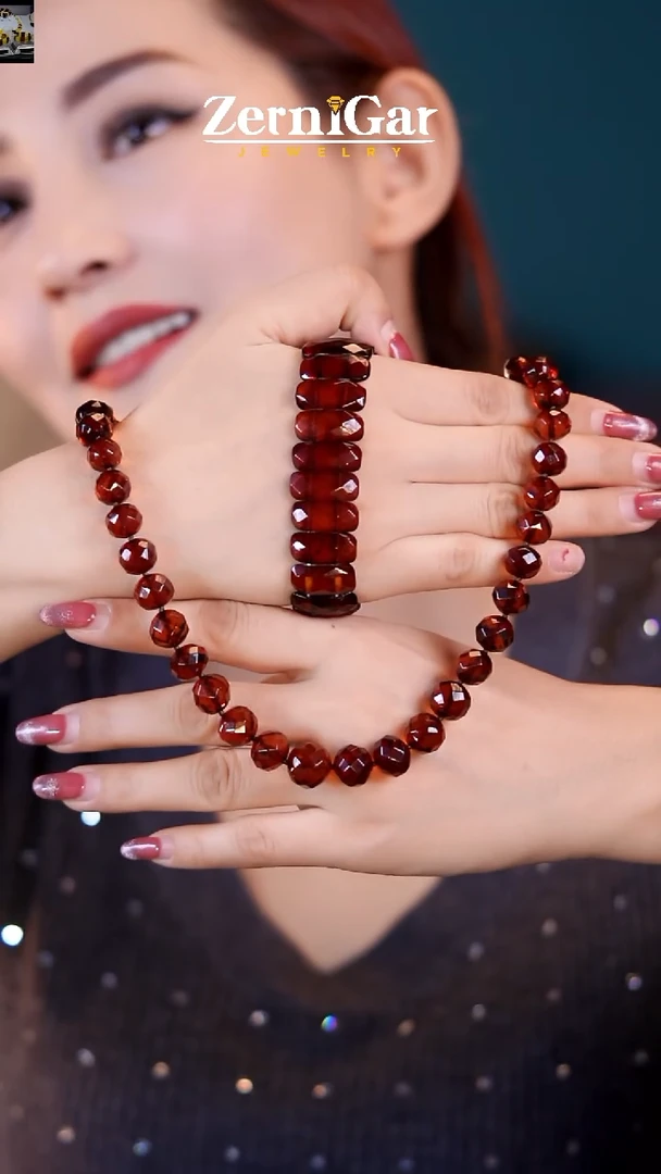 【闪购商品】琥珀颈饰未镶嵌天然琥珀两件套