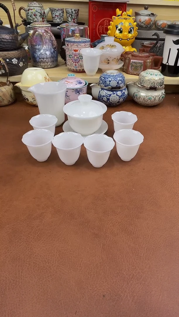 陶瓷茶具摆件旅行套组