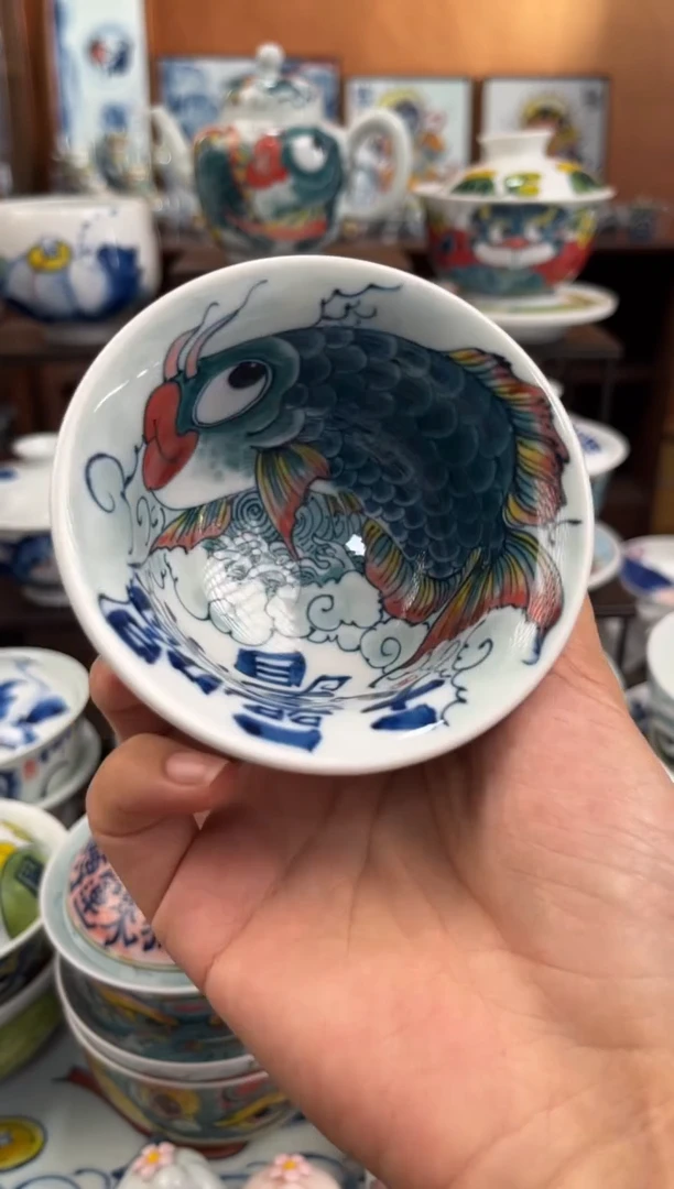 昨明神仙鱼压手杯老师高货