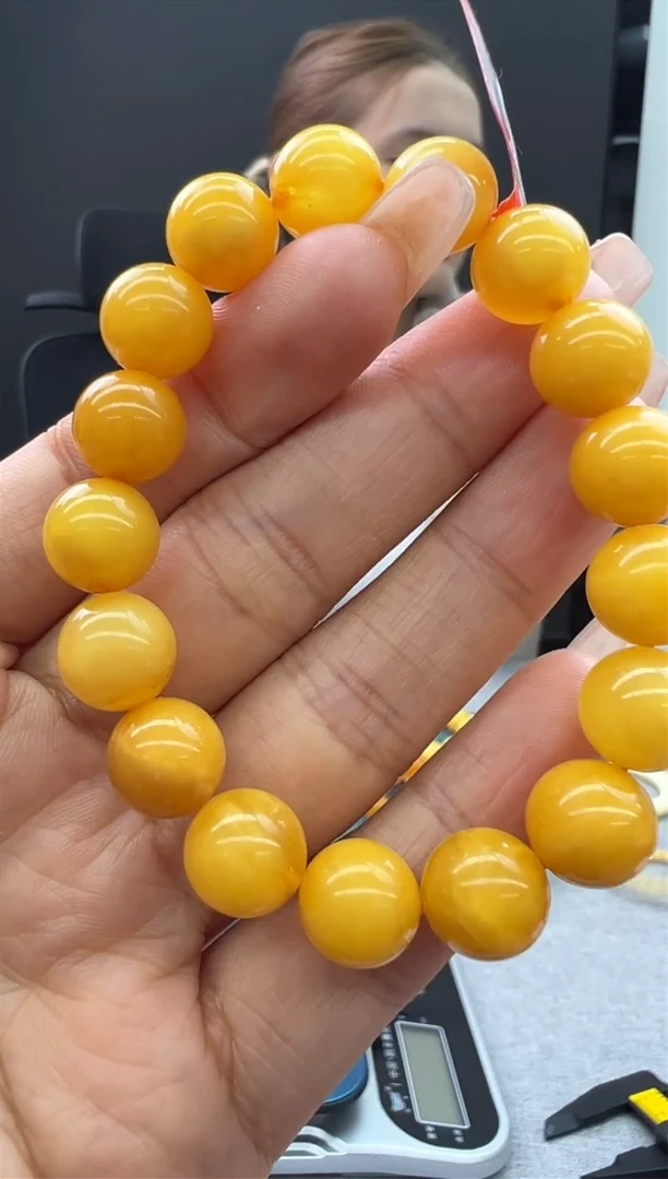 【闪购商品】琥珀手链未镶嵌38秒拍号