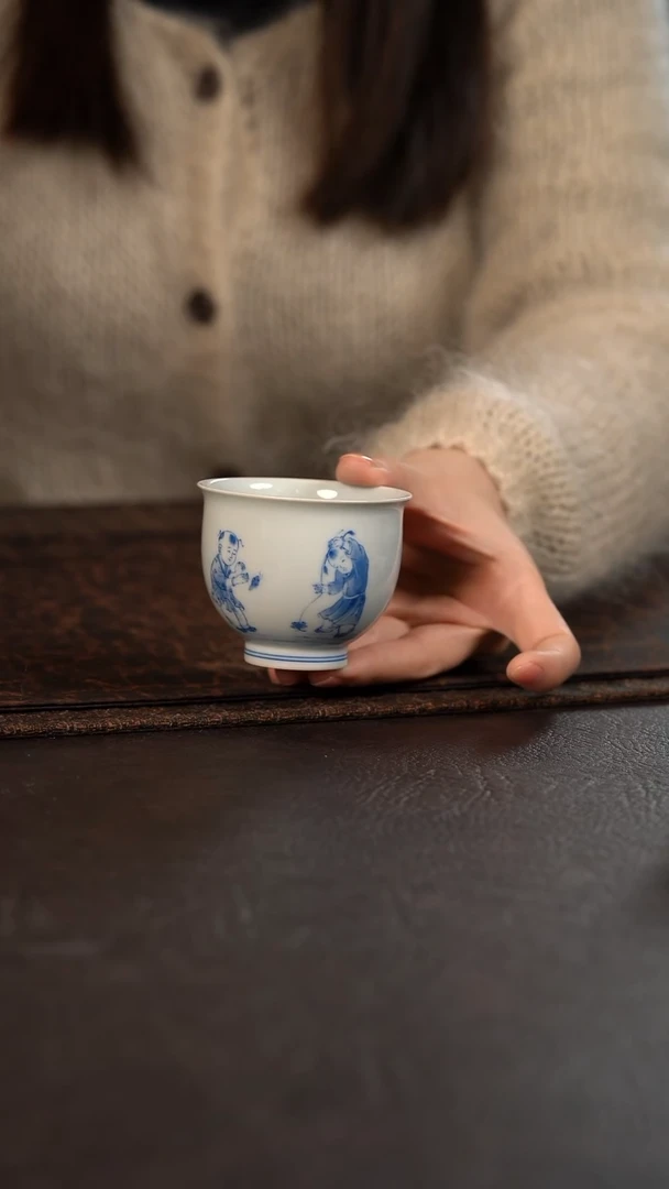 【闪购商品】杯鱼鱼福利聚澜堂童子扑蝶大炉式杯随机