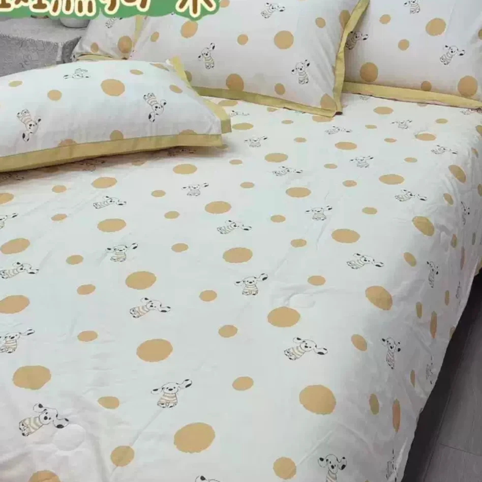 （271）亲肤加厚单人被套1.5*2米 （斑点狗-米）