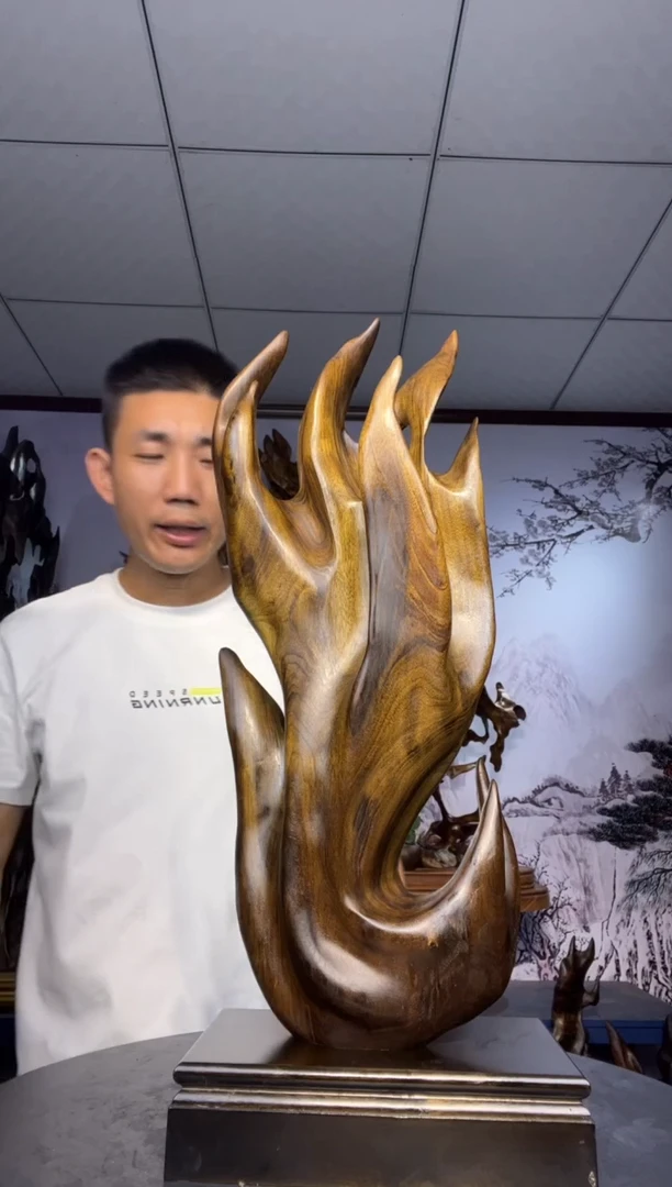 金丝楠木雕款画*金丝楠木工艺品摆件