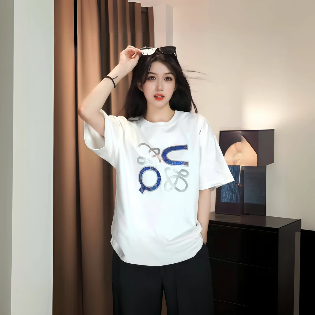 【SSTEE-大罗双彩】兽兽学姐美式街头纯棉280克重磅白色短袖T