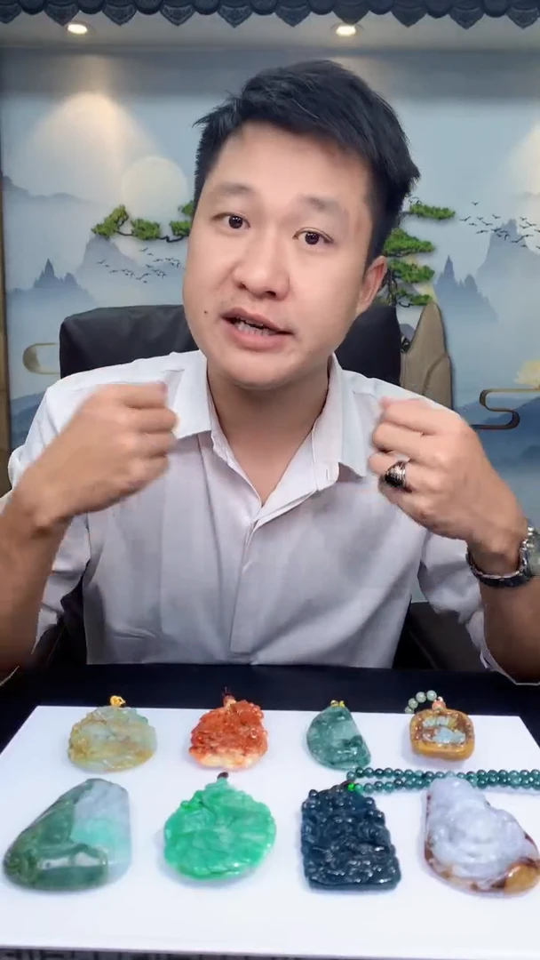 定制翡翠未镶嵌顺**意1072jj-毛货挂件