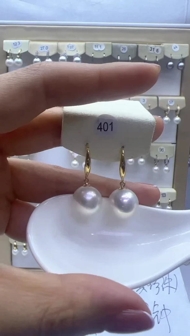 【闪购商品】淡水珍珠耳饰银S925镶嵌401