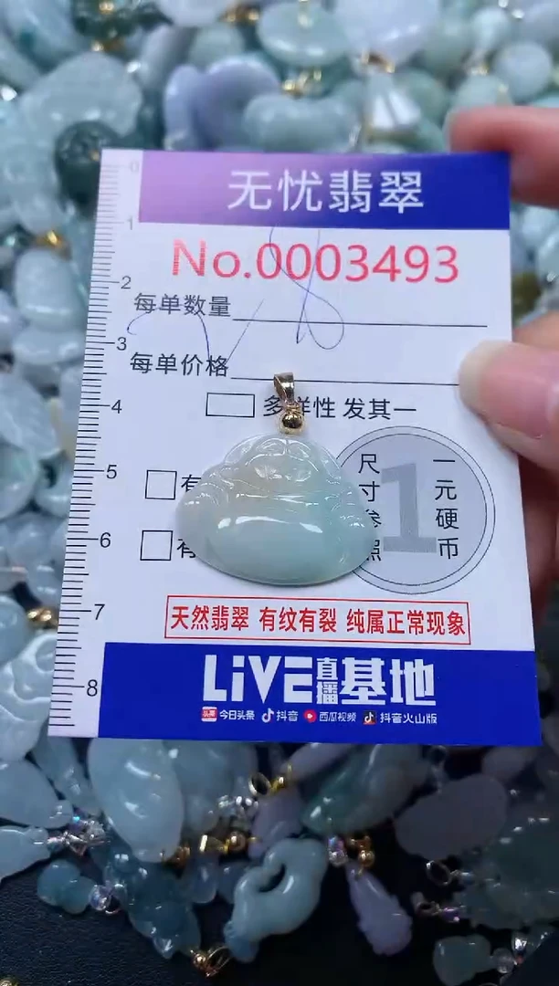 颈饰未镶嵌翡翠3493