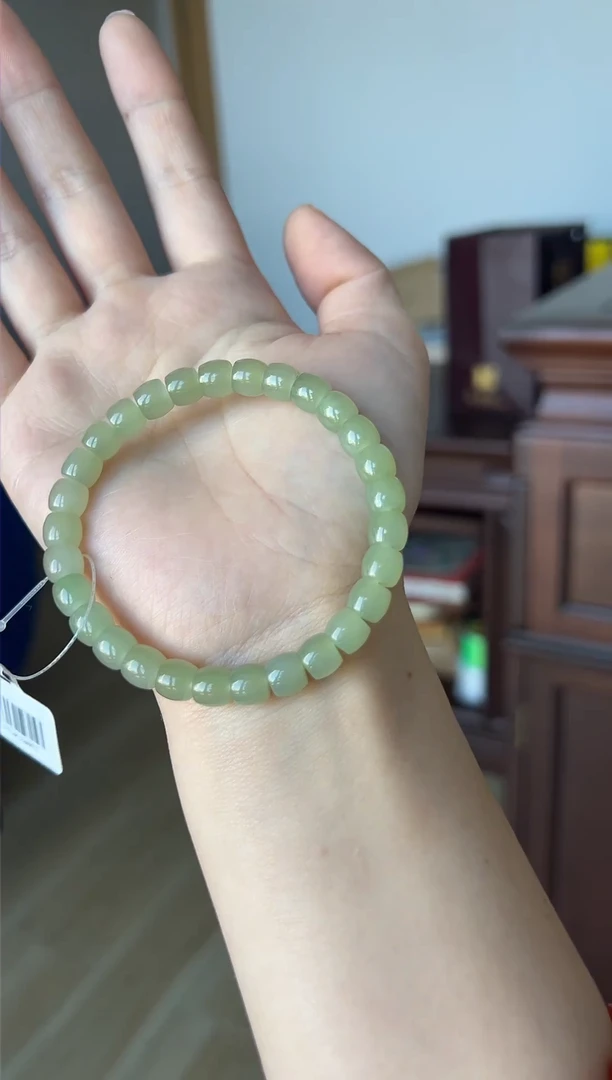 【闪购商品】和田玉手串未镶嵌和田玉青海冰豆子