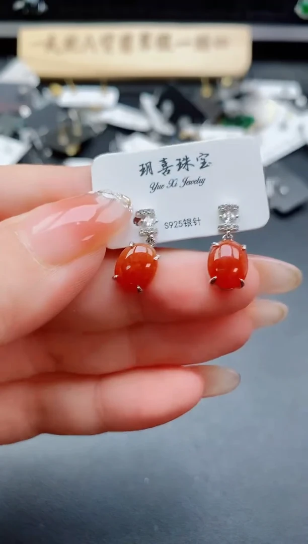 银S925镶嵌戒指翡翠1
