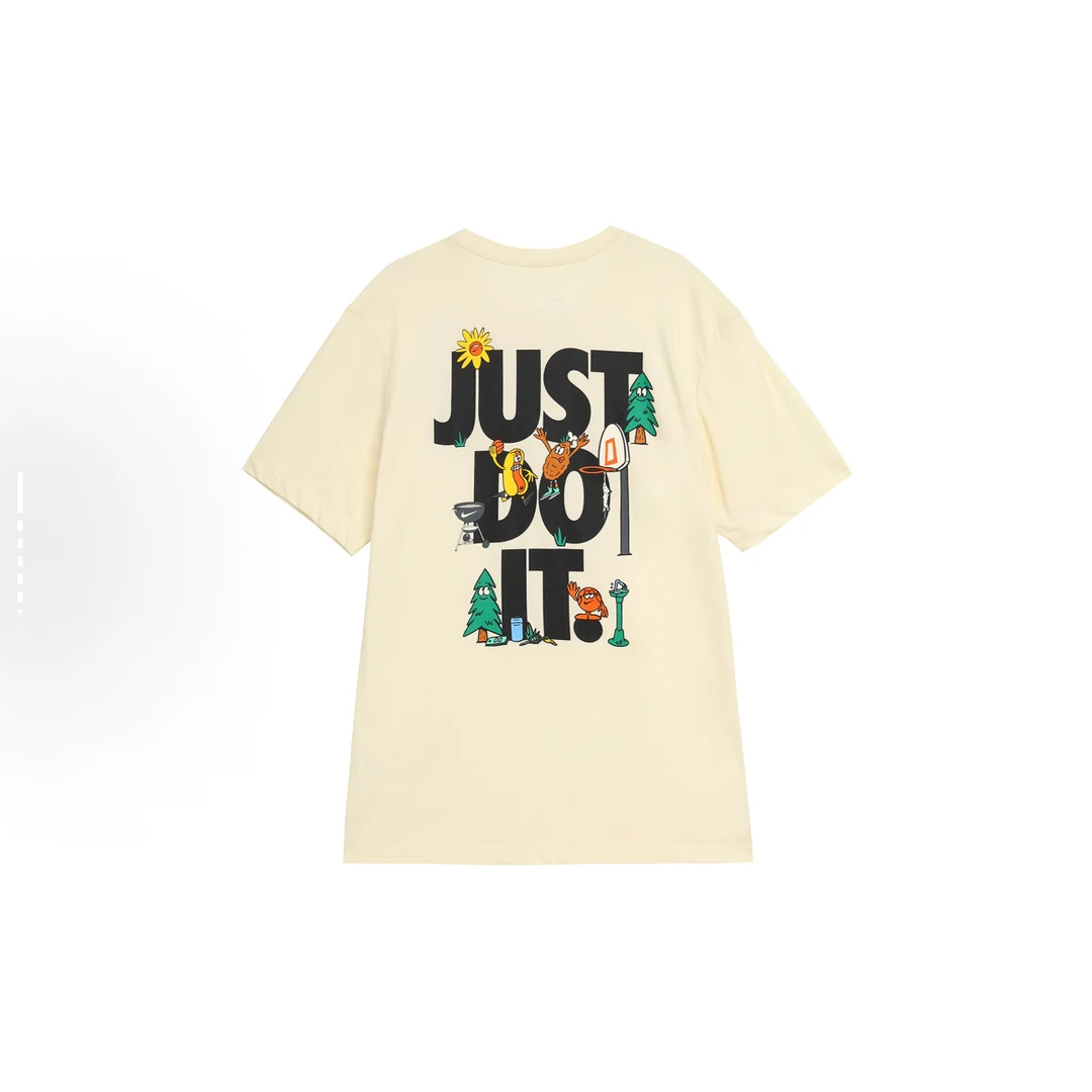 NIKE/耐克夏季新款字母印花运动休闲短袖T恤FD0064-113