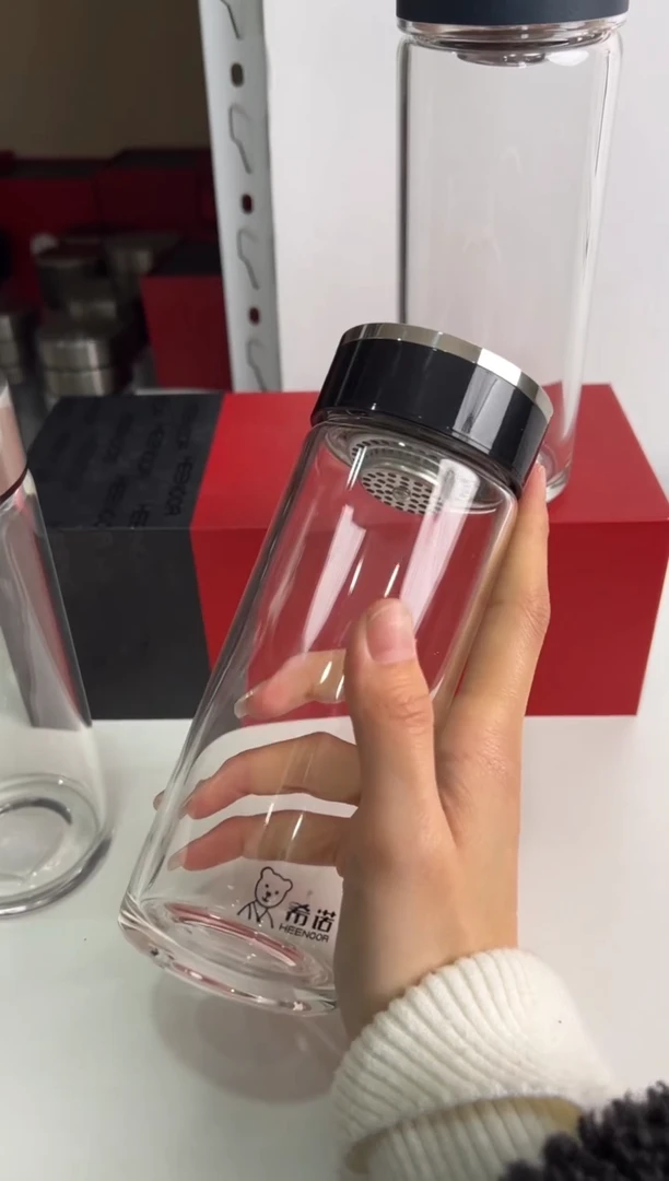 【闪购商品】茶杯浮雕单层410ml高硼硅
