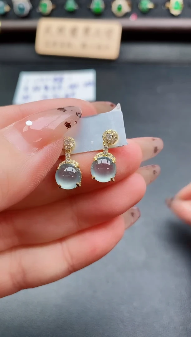 银S925镶嵌戒指翡翠1