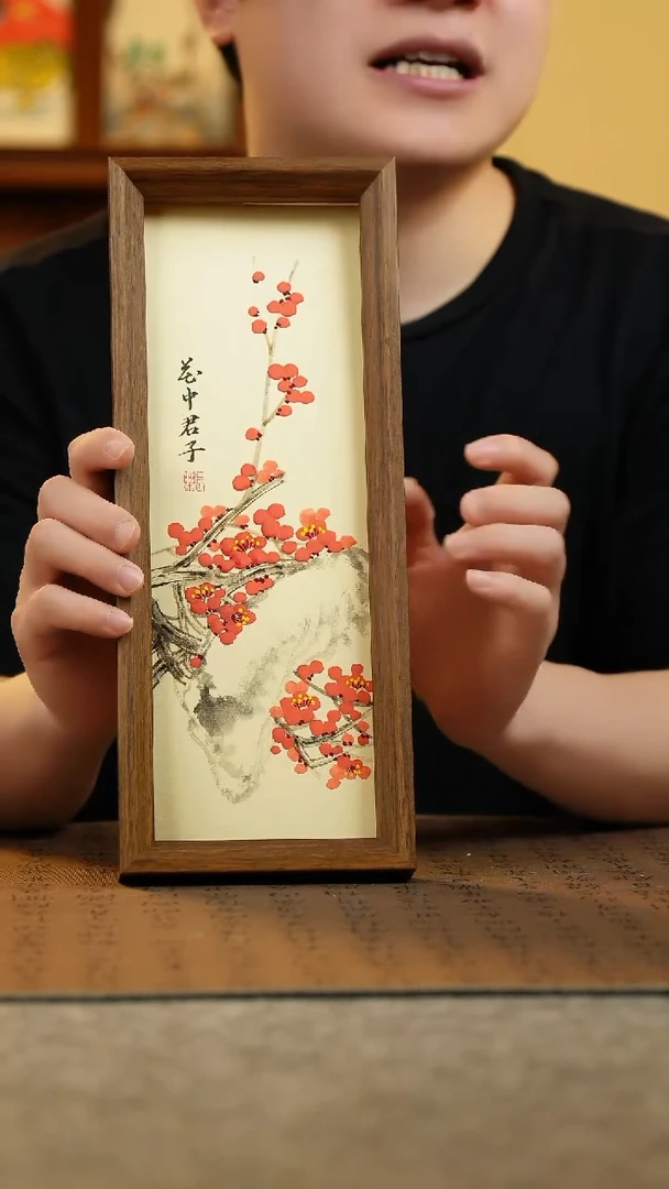 国画12.5*31.5纯手绘国风国画摆台