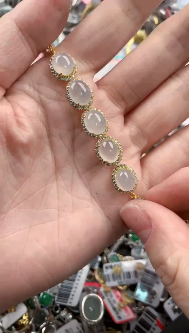 银S925镶嵌戒指翡翠888---7